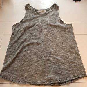 Black/White Pinstriped Sleeveless Shirt